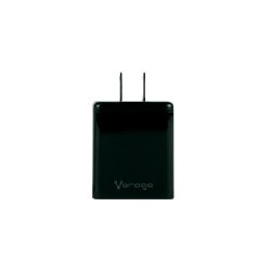 CARGADOR PARA PARED VORAGO, AU-350 QUICK CHARGE 3.0A PD 20W USB A Y TIPO C NEGRO