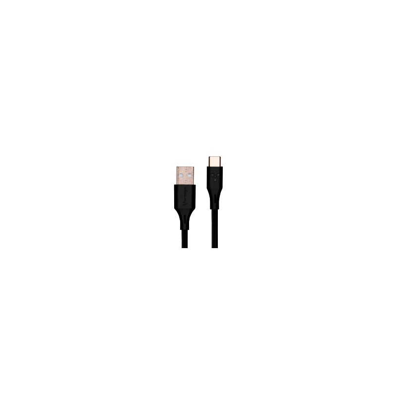 CABLE VORAGO CAB-C01B USB-TIPO C 1 METRO CARGA RAPIDA NEGRO