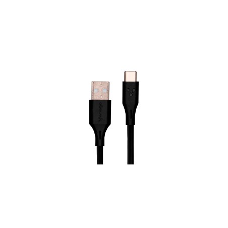 CABLE VORAGO CAB-C01B USB-TIPO C 1 METRO CARGA RAPIDA NEGRO