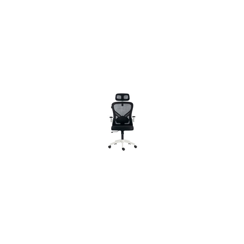 SILLA ACTECK FLUX BASE EC343HR / ERGONOMICA / MAX 100 KG / REPOSABRAZOS ABATIBLE / REPOSA CABEZAS AJUSTABLE / MATERIAL TRANSPIR