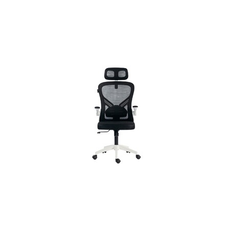 SILLA ACTECK FLUX BASE EC343HR / ERGONOMICA / MAX 100 KG / REPOSABRAZOS ABATIBLE / REPOSA CABEZAS AJUSTABLE / MATERIAL TRANSPIR