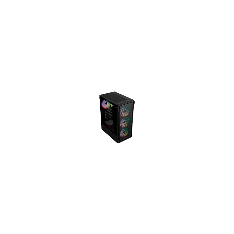 GABINETE GAMER BALAM RUSH DRAGONFLY HEX GM560 / MEDIA TORRE / ATX, MICRO-ATX, MINI ITX / INCLUYE 4 VENTILADORES ARGB 120 MM / C