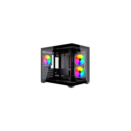 GABINETE GAMER BALAM RUSH TANK CORE PRO GI925 / MINI TORRE / MICRO-ATX, MINI ITX / INCLUYE 3 VENTILADORES ARGB 120 MM / CRISTAL