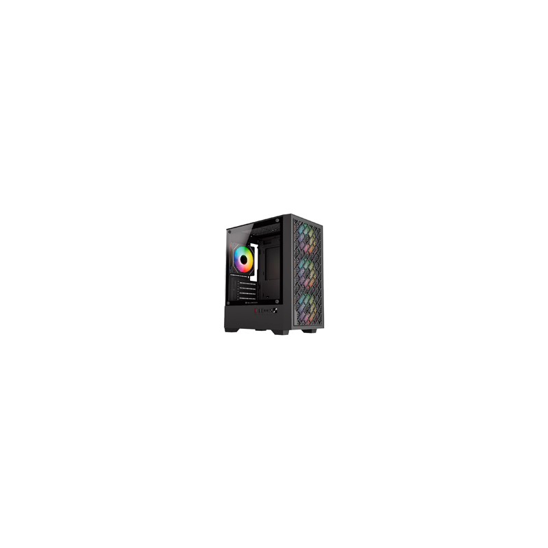 GABINETE GAMER BALAM RUSH NITROX EDGE AIRCOOL 4700A / MINI TORRE / MICRO-ATX, MINI ITX / INCLUYE 3 VENTILADORES ARGB 120 MM / C