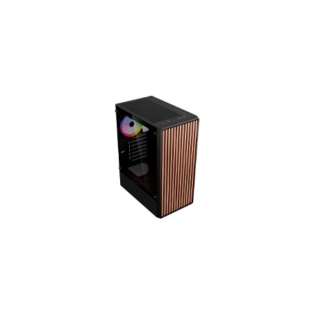GABINETE GAMER BALAM RUSH DRAGONFLY WOOD GM580CB / MEDIA TORRE / ATX, MICRO-ATX, MINI ITX / INCLUYE 4 VENTILADORES ARGB 120 MM