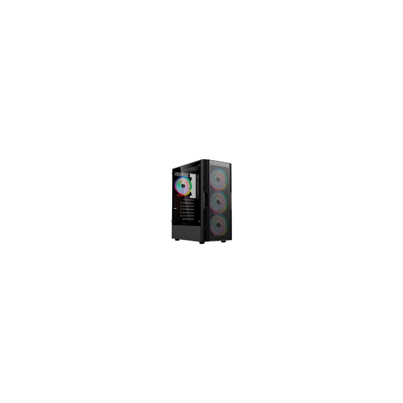 GABINETE GAMER BALAM RUSH DRAGONFLY VENTRA GM570 / MEDIA TORRE / ATX, MICRO-ATX, MINI ITX / INCLUYE 4 VENTILADORES ARGB 120 MM