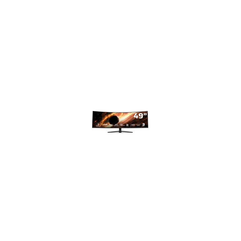 MONITOR GAMER BALAM RUSH COSMOS TITAN MCT49X / 49 PULG / CURVO / LED / 120 HZ  / VESA 75 X 75 MM / 1 MS / R1500 / BOCINAS INTEG