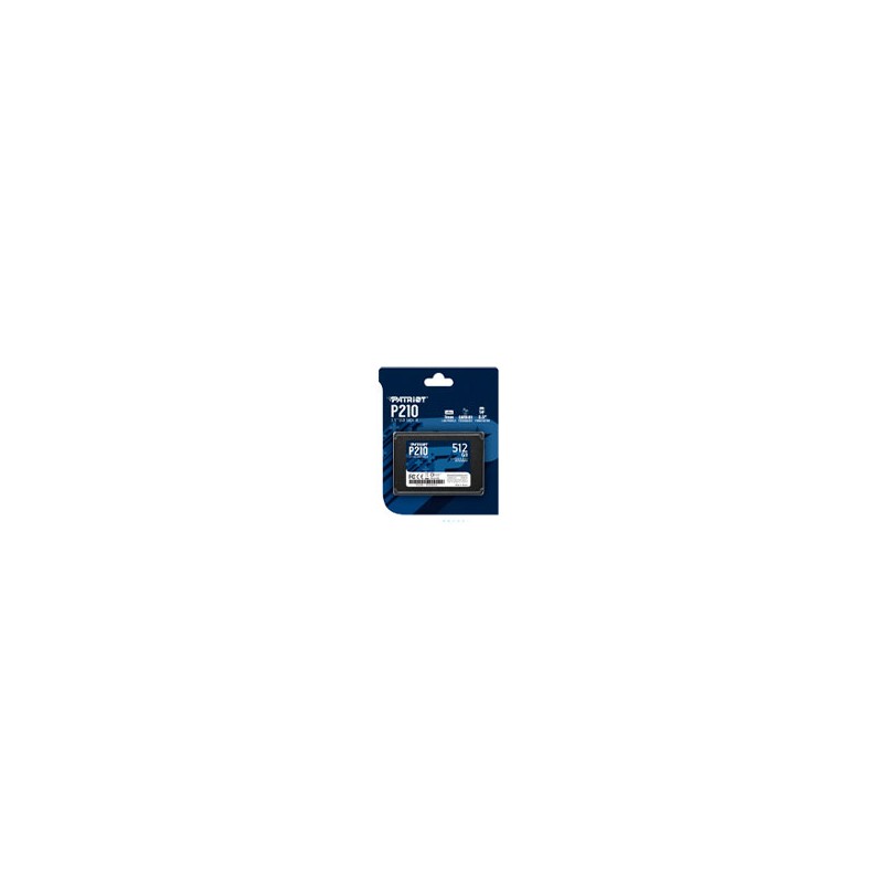 UNIDAD DE ESTADO SOLIDO INTERNO PATRIOT P210 512GB 2.5 SATA LECT.520 ESCRIT.430 MBS 7MM PC LAPTOP MINIPC SIN BRACKET