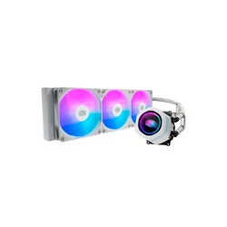 DISIPADOR DE ENFRIAMIENTO LIQUIDO COOLER MASTER MASTERLIQUID SERIE CORE NEX 360 / ARGB / BLANCO / GAMER