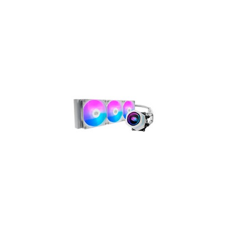 DISIPADOR DE ENFRIAMIENTO LIQUIDO COOLER MASTER MASTERLIQUID SERIE CORE NEX 360 / ARGB / BLANCO / GAMER