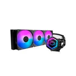 DISIPADOR DE ENFRIAMIENTO LIQUIDO COOLER MASTER MASTERLIQUID SERIE CORE II 360 / ARGB / NEGRO / GAMER