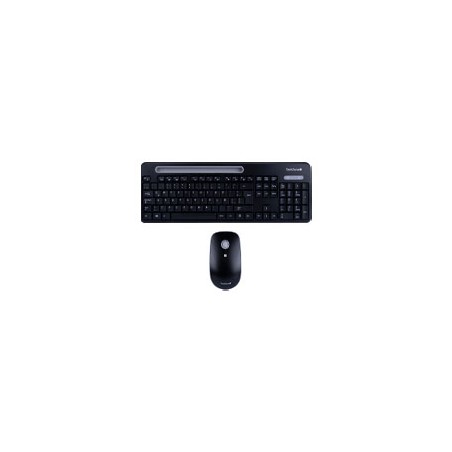 TECLADO/MOUSE TECHZONE TZCOMBINA06 INALAMBRICO RANURA SOPORTE GRIS