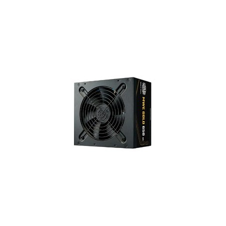 FUENTE DE PODER COOLER MASTER 650W / MWE V3 ATX 3.1 / 80PLUS GOLD CERTIFICADA / NO MODULAR / GAMER