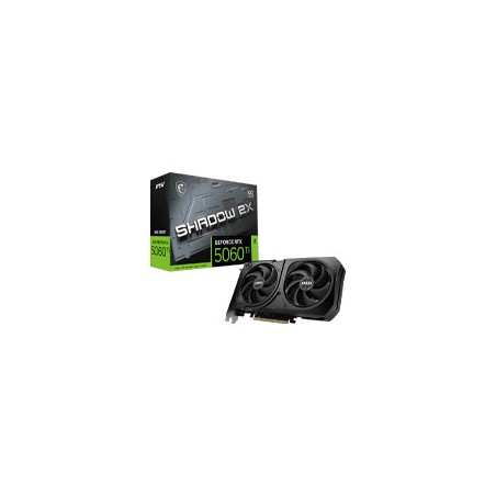 TARJETA DE VIDEO MSI GEFIORCE5060 TI 8G SHADOW 2X OC PLUS PCIE4 X 8/8GB/GDDR6/ESTANDAR/1HDMI/1XDP/DL-DVI-D X 1GAMA MEDIA /GAMER