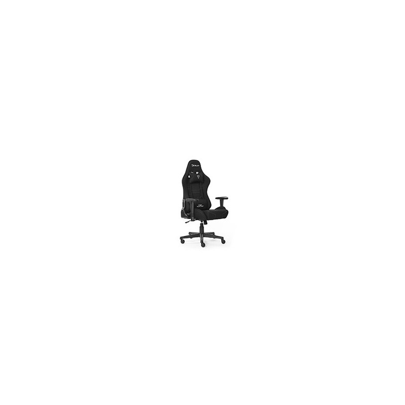 SILLA OCELOT GAMING OST-BLACK NIGHT /TELA AUTOMOTRIZ / BASE NYLON AJUSTABLE / DESCANSABRAZOS 1D / PISTON CLASE 4 / RECLINABLE 9
