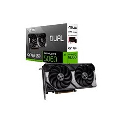 TARJETA DE VIDEO ASUS NVIDIA RTX5060 /PCIE X16 5.0 /8GB GDDR7 /HDMI /3X DP /ESTANDAR /GAMA MEDIA