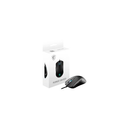 MOUSE MSI OPTICO FORGE GM320 /CABLEADO//USB/RGB/GAMER