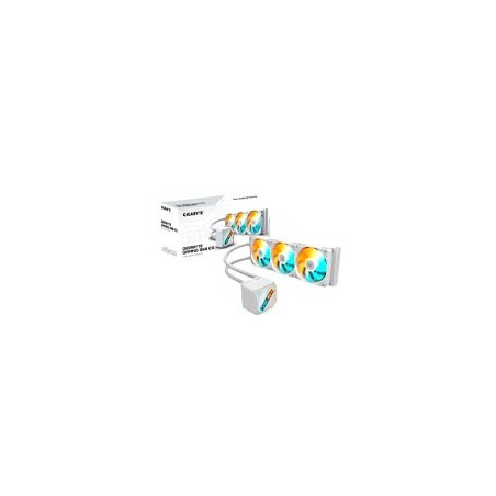 DISIPADOR LIQUIDO GIGABYTE GP-GIGABYTE GME 360I / SOCKET INTEL 1851, 1700 AMD AM5, AM4 / 3X 120MM / COLOR BLANCO / GAMER