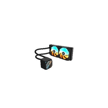 DISIPADOR LIQUIDO GIGABYTE GP-GIGABYTE GME 240 / SOCKET INTEL 1851, 1700 / AMD AM5, AM4 / 2X 120MM / COLOR NEGRO / GAMING