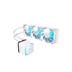 DISIPADOR LIQUIDO GIGABYTE GIGABYTE EAGLE 360 ICE / SOCKET INTEL 1851, 1700 / AMD AM5, AMD4 / 3X 120MM / COLOR BLANCO / GAMER