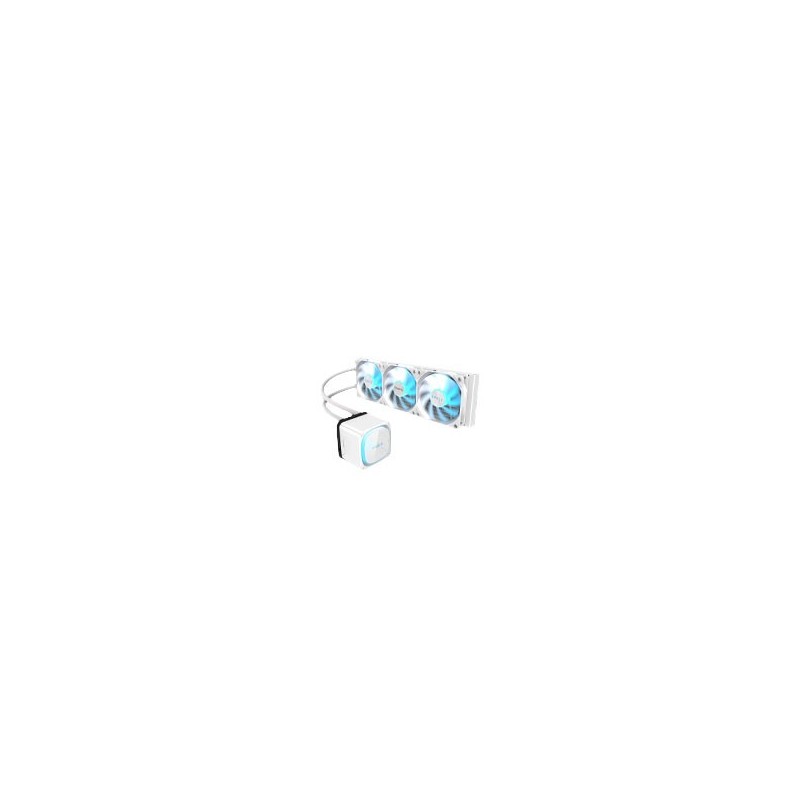 DISIPADOR LIQUIDO GIGABYTE GIGABYTE EAGLE 360 ICE / SOCKET INTEL 1851, 1700 / AMD AM5, AMD4 / 3X 120MM / COLOR BLANCO / GAMER