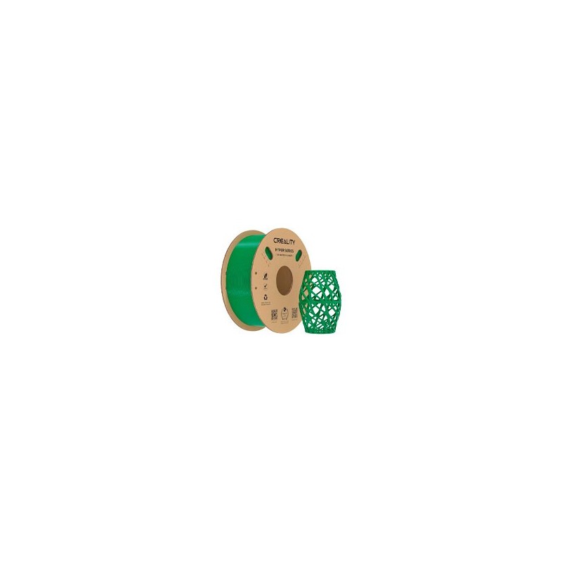 FILAMENTO DE IMPRESION CREALITY HYPER PETG GREEN1.751KGENVIRONMENTALLY FRIENDLY PAPER WIRE REEL ENVIRONMENTALLY FRIENDLY PAPER