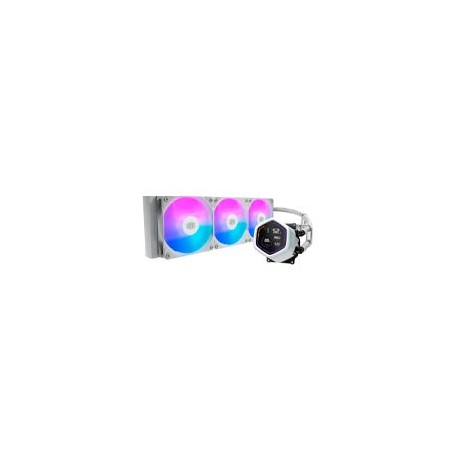 DISIPADOR DE ENFRIAMIENTO LIQUIDO COOLER MASTER MASTERLIQUID CORE NEX DIGITAL SERIES 360 / ARGB / BLANCO / GAMER