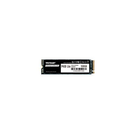 UNIDAD DE ESTADO SOLIDO INTERNO PATRIOT P400 LITE 1TB M.2 2280 NVME PCIE GEN 4X4 LECT.3500 ESCRIT. 2700 MBS PC LAPTOP MINIPC