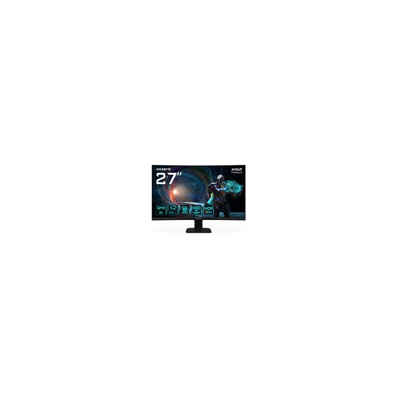 MONITOR GAMING GIGABYTE GS27QCA / 27 VA / QHD / 180 HZ / 1MS / HDR / DMID / DP / GAMA MEDIA