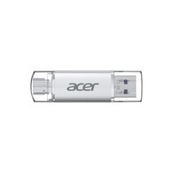 MEMORIA USB 64GB UT300 ACER 3.2 LECT. 150MB/S ESCRIT. 90MB/S COLOR METALICO/DUAL USB-A/ USB-C BL.9BWWA.589