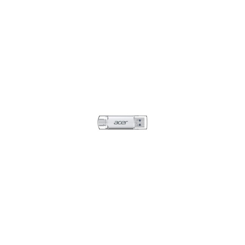 MEMORIA USB 64GB UT300 ACER 3.2 LECT. 150MB/S ESCRIT. 90MB/S COLOR METALICO/DUAL USB-A/ USB-C BL.9BWWA.589