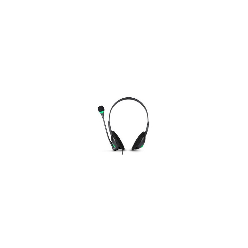 DIADEMA - TECHZONE - TZACDIA01 - ALAMBRICA 3.5 MM - MICROFONO FLEXIBLE - NEGRO