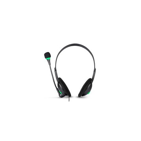 DIADEMA - TECHZONE - TZACDIA01 - ALAMBRICA 3.5 MM - MICROFONO FLEXIBLE - NEGRO