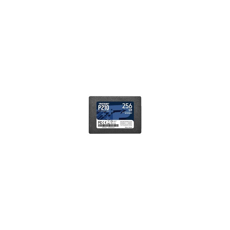 UNIDAD DE ESTADO SOLIDO INTERNO PATRIOT P210 256GB 2.5 SATA LECT.520 ESCRIT.430 MBS 7MM PC LAPTOP MINIPC SIN BRACKET