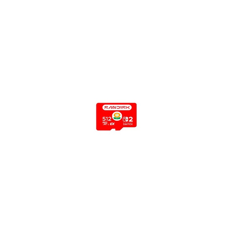 MEMORIA SANDISK MICRO SDXC 512GB NINTENDO SWITCH2 EXPRESS 880MB/S 4K U3 V30 SDSQXFN-512G-GR6ZN
