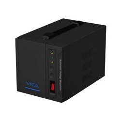 REGULADOR AUTOMATICO DE VOLTAJE VICA PROTECT 4K 220V  4000VA/2000W, 4 TOMAS NEMA 5-15R REGULADAS Y CON SUPRESOR DE PICOS, 3 AÑO