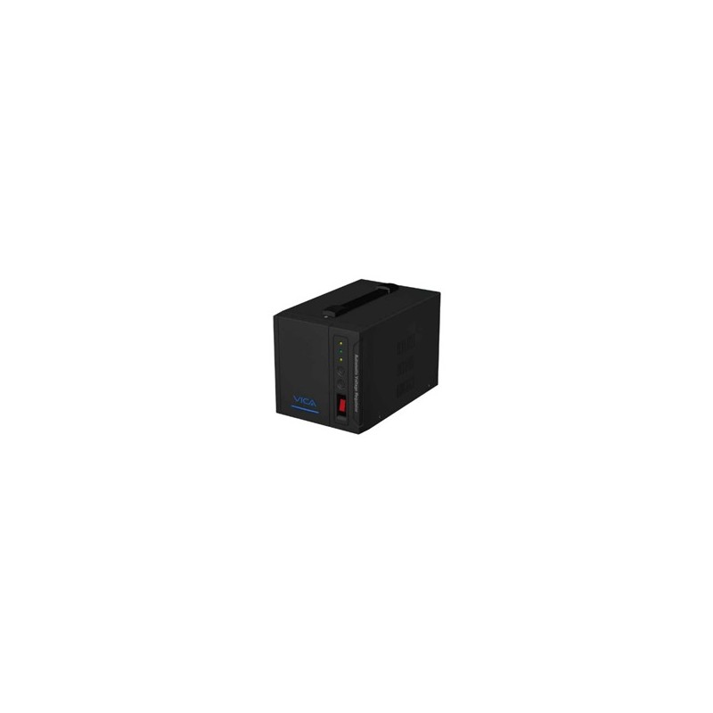 REGULADOR AUTOMATICO DE VOLTAJE VICA PROTECT 4K 220V  4000VA/2000W, 4 TOMAS NEMA 5-15R REGULADAS Y CON SUPRESOR DE PICOS, 3 AÑO