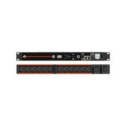 RPDU, RACK TRANSFER SWITCH MONITORED UNIT LEVEL, 15A, 120V, 1.4KW, HORIZONTAL, 10 NEMA 5-15R, 10FT / 3M POWER CORDS WITH 5-15P,