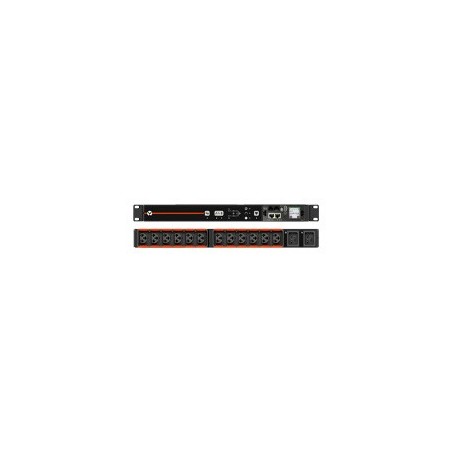 RPDU, RACK TRANSFER SWITCH MONITORED UNIT LEVEL, 15A, 120V, 1.4KW, HORIZONTAL, 10 NEMA 5-15R, 10FT / 3M POWER CORDS WITH 5-15P,