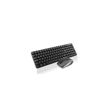 TECLADO/MOUSE COMBO INALAMBRICO COMPACTO GT4000BG GHIA / COLOR NEGRO/GRIS