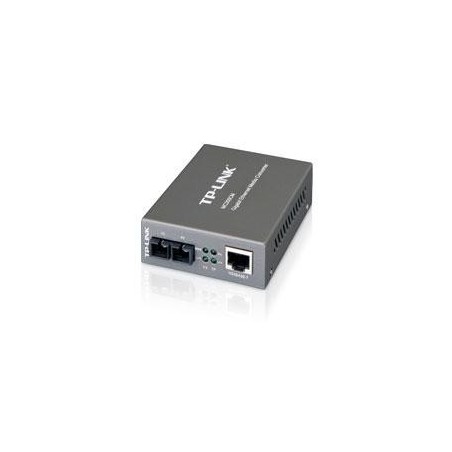 CONVERTIDOR DE MEDIOS TP-LINK MC200CM MULTI-MODO GIGA ETHERNET 850NM 0.55KM 1 PUERTO SC + 1 RJ45 1000M